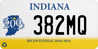 IN license plate 382MQ