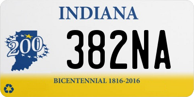 IN license plate 382NA