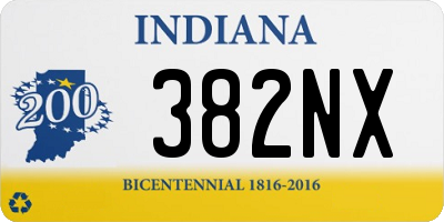 IN license plate 382NX