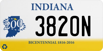 IN license plate 382ON