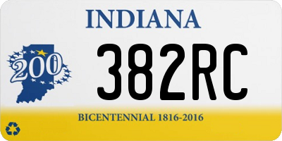 IN license plate 382RC