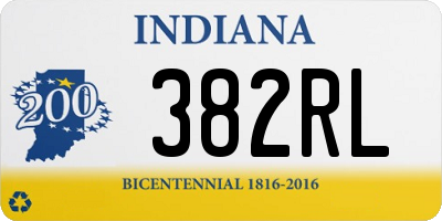 IN license plate 382RL