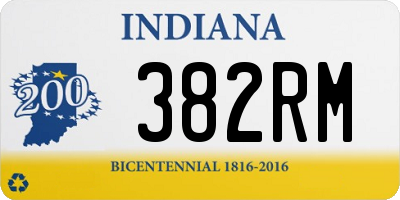 IN license plate 382RM