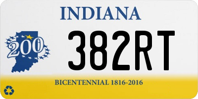 IN license plate 382RT