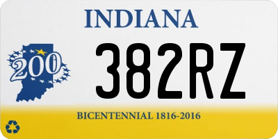 IN license plate 382RZ