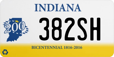 IN license plate 382SH