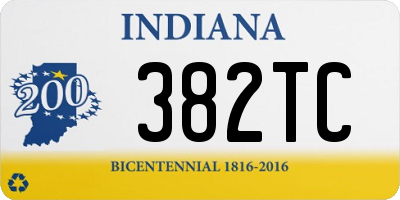 IN license plate 382TC