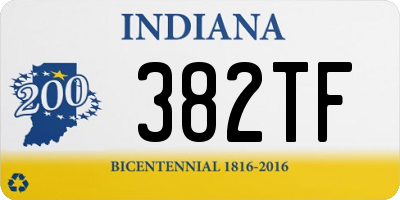 IN license plate 382TF