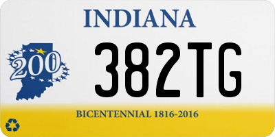 IN license plate 382TG