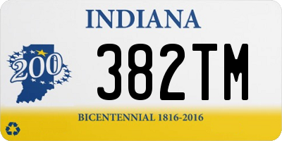 IN license plate 382TM