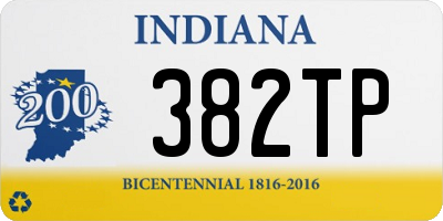 IN license plate 382TP