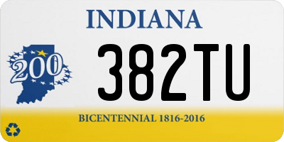 IN license plate 382TU