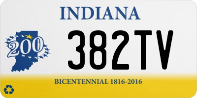 IN license plate 382TV