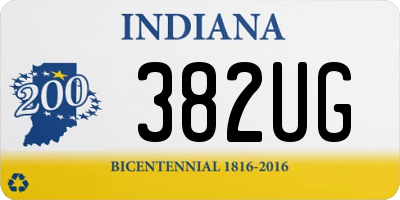 IN license plate 382UG