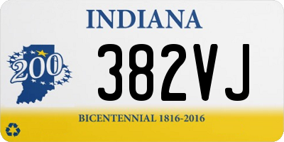 IN license plate 382VJ