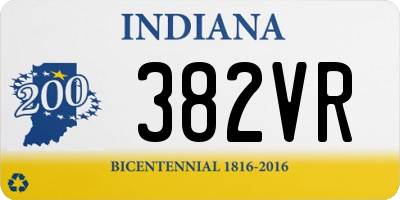 IN license plate 382VR