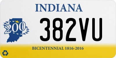 IN license plate 382VU