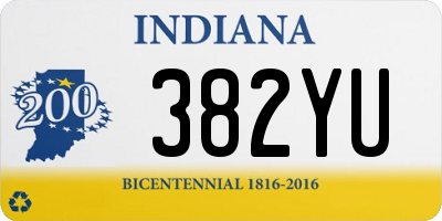 IN license plate 382YU