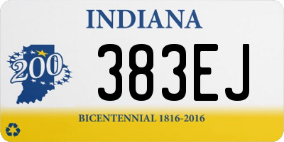 IN license plate 383EJ