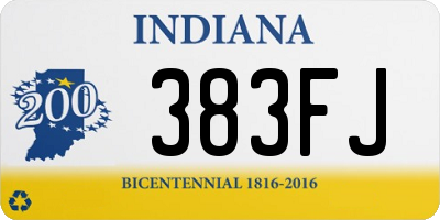 IN license plate 383FJ