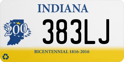 IN license plate 383LJ