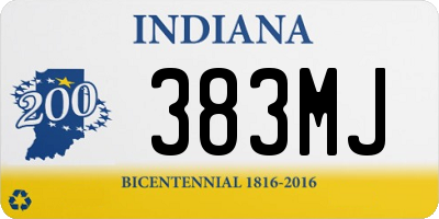 IN license plate 383MJ