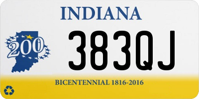 IN license plate 383QJ