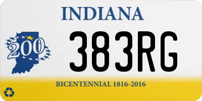 IN license plate 383RG