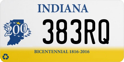 IN license plate 383RQ