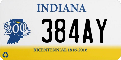 IN license plate 384AY