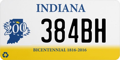 IN license plate 384BH