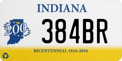 IN license plate 384BR