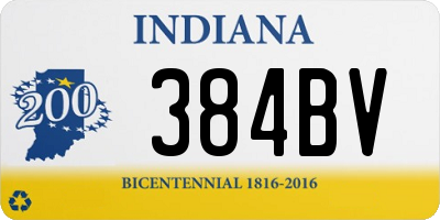 IN license plate 384BV