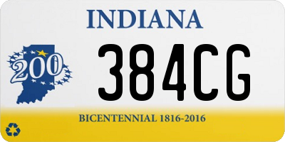 IN license plate 384CG