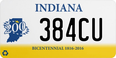 IN license plate 384CU