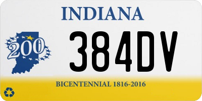 IN license plate 384DV