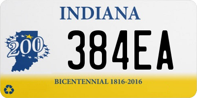 IN license plate 384EA