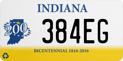 IN license plate 384EG