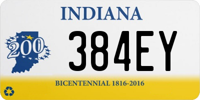 IN license plate 384EY