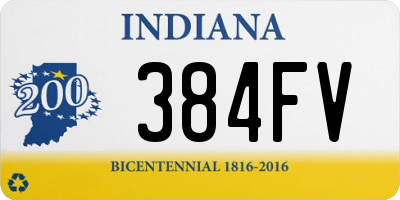 IN license plate 384FV