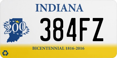 IN license plate 384FZ