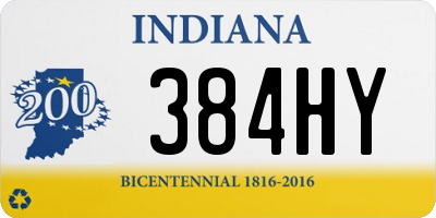 IN license plate 384HY