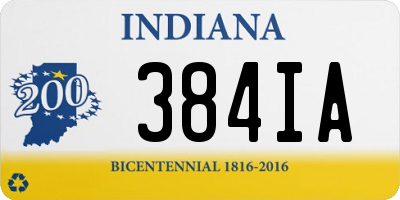 IN license plate 384IA
