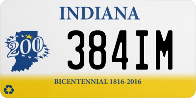 IN license plate 384IM