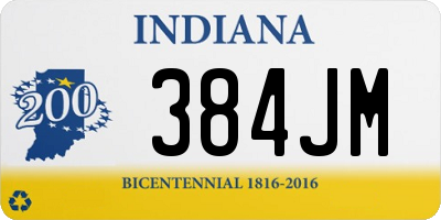 IN license plate 384JM