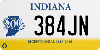 IN license plate 384JN