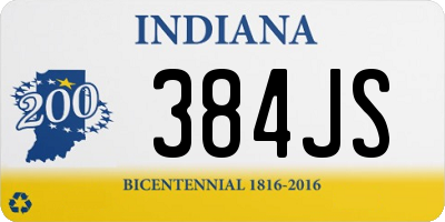 IN license plate 384JS