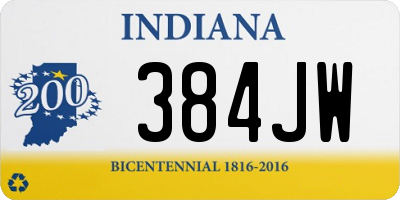 IN license plate 384JW