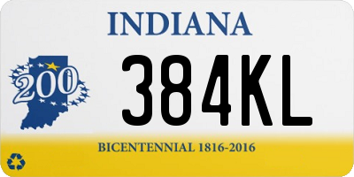 IN license plate 384KL