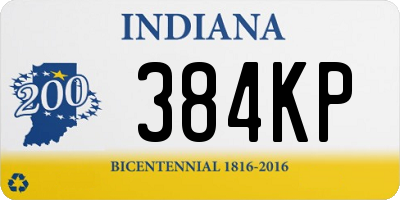 IN license plate 384KP